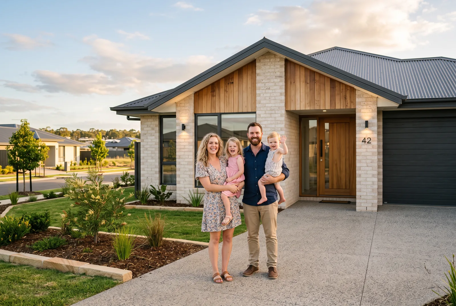 Indicative new family home with landscaped frontage in a Donnybrook land estate